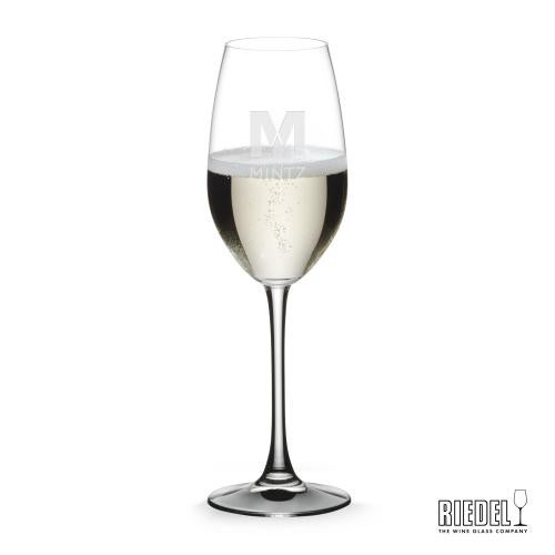 Corporate Gifts - Barware - Wine & Champagne - Champagne Flutes - RIEDEL Oenologue Flute - 9.12oz - Deep Etch