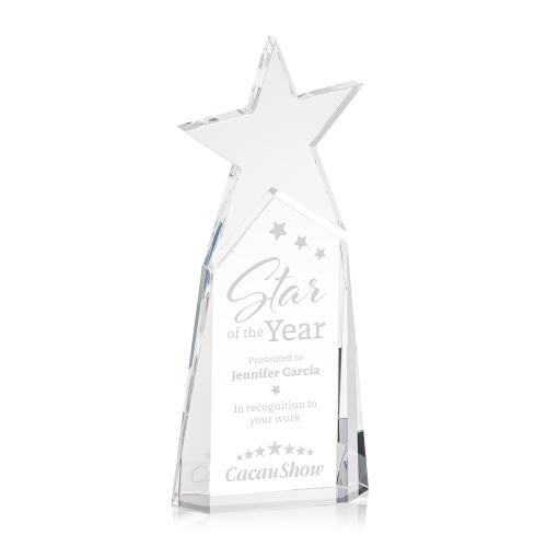 Recognition Awards - Crystal Awards - Vernon Star Award