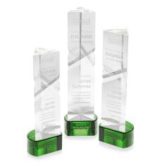 Oakham Award on Paragon Base - Green - Shop by Recipient