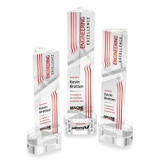 Oakham VividPrint Award on Paragon Base - Clear - Crystal Pillar Awards
