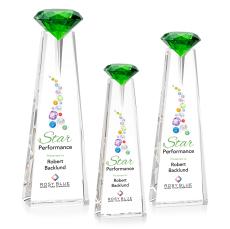 Alicia Gemstone VividPrint Award - Optical/Emerald - Years of Service Awards