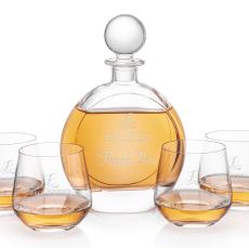 Bonello Round Decanter & Garland Set - Barware Gift Sets
