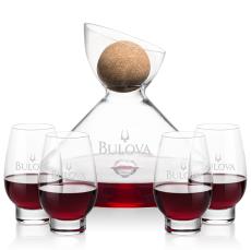Woodbury Carafe w/Cork Stopper & Glenarden Stemless Wine - Carafes
