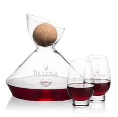 Woodbury Carafe w/Cork Stopper & Glenarden Stemless Wine - Carafes