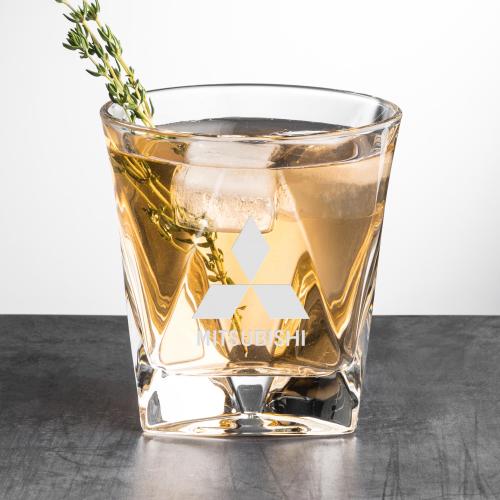 Corporate Gifts - Barware - On the Rocks Tumblers & Glasses - Oakhaven OTR - Deep Etch