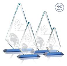 Windsor Award - Sky Blue - Colored Glass Awards