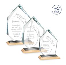 Deerhurst Ice Peak Award - Bamboo/Black - Sustainable Awards