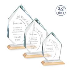 Deerhurst Ice Peak Award - Bamboo/White - Sustainable Awards