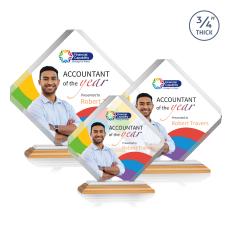 Toulon VividPrint Award - Bamboo/White - Sustainable Awards