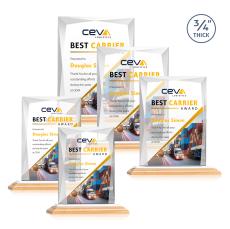 Messina VividPrint Award - Bamboo/White - Sustainable Awards