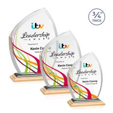 Daltry VividPrint Award - Bamboo/Black - Sustainable Awards