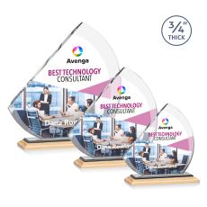 Nantucket VividPrint Award - Bamboo/Black - Sustainable Awards