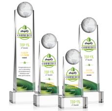 Sherbourne Globe VividPrint Award - Clear - Crystal Globe Awards