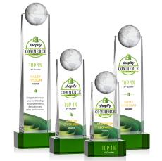 Sherbourne Globe VividPrint Award - Green - Crystal Globe Awards