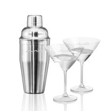 Connoisseur Shaker & Coleford Martini Set - Martini Glasses
