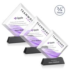 Belaire VividPrint Award on Newhaven Base - Black - Full Color Awards