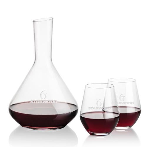Corporate Gifts - Barware - Carafes - Terrassa Carafe & Reina Stemless Wine
