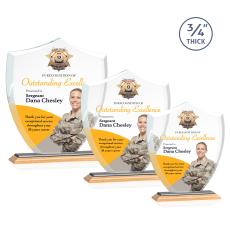 Scudo Shield VividPrint Award - Bamboo/Black - Sustainable Awards