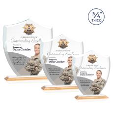 Scudo Shield VividPrint Award - Bamboo/White - Sustainable Awards