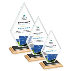 Tuscany VividPrint Award - Bamboo/Black - Sustainable Awards