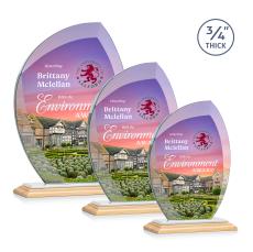 Wichita VividPrint Award - Bamboo/White - Sustainable Awards