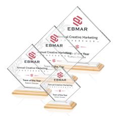 Wellington VividPrint Award - Bamboo/White - Sustainable Awards