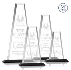 Imperial Tower Award - Black - Crystal Pillar Awards