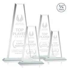 Imperial Tower Award - White  - Crystal Pillar Awards