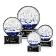 Starburst Award on Hancock Base - Black - Glass Awards