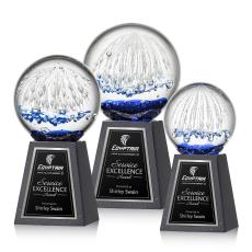 Starburst Award on Tall Marble Base - Glass Awards