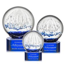 Starburst Award on Paragon Base - Blue - Glass Awards