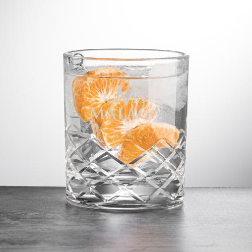 Corporate Gifts - Barware - On the Rocks Tumblers & Glasses - Brentwood OTR - Deep Etch