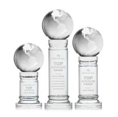 Globe Award on Colverstone Base - Crystal Globe Awards