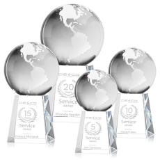 Globe Award on Celestina Base - Crystal Globe Awards
