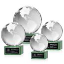 Globe Award on Hancock Base - Green