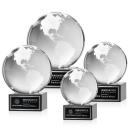 Globe Award on Hancock Base - Black