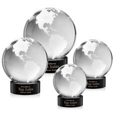 Globe Award on Stanrich Base - Black - Recognition Awards
