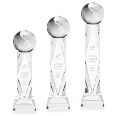 Globe Award on Toscana Base - Clear - Recognition Awards