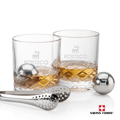 Corporate Gifts - Barware - Tumblers & Glasses - Swiss Force&reg; S/S Balls & 2 Durham OTR