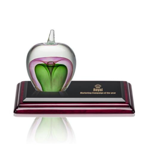 Recognition Awards - Shop by Recipient - Retirement Awards - Tate Apple Award on Rosewood Base