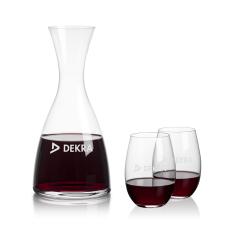 Barham Carafe & Laurent Stemless Wine - Barware Gift Sets