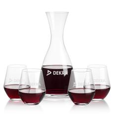 Barham Carafe & Reina Stemless Wine - Barware Gift Sets