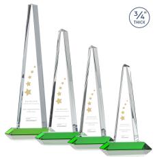 Majestic Tower Award - Green  - Pyramid Awards