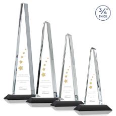 Majestic Tower Award - Black - Pyramid Awards