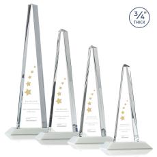 Majestic Tower Award - White - Pyramid Awards