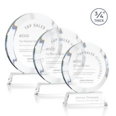 Gibralter Award on Newhaven Base - Clear - Circle Awards