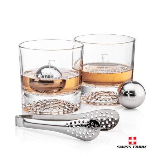 Corporate Gifts - Barware - Glasses Sets - Swiss Force® S/S Balls & 2 Fairway OTR