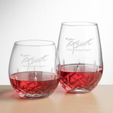 Templeton Stemless Wine - Deep Etch - Wine Glasses