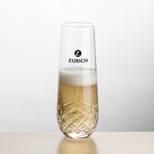 Corporate Gifts - Barware - Wine & Champagne - Champagne Flutes - Templeton Stemless Flute - Imprinted