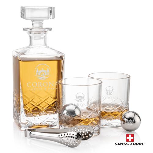 Brentwood Decanter Set & Ice Balls Corporate Gifts - Barware - Glasses Sets - Brentwood Decanter Set & Ice Balls